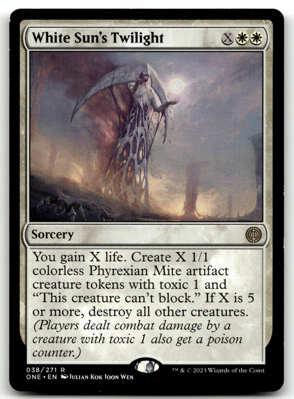White Sun's Twilight 38 Rare Phyrexia: All Will Be One Magic: The Gathering NM