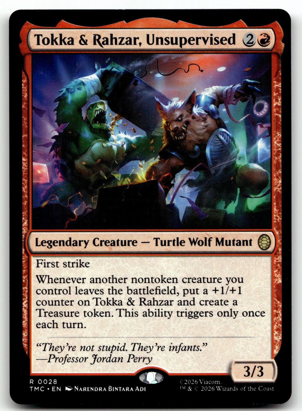 Tokka & Rahzar, Unsupervised 28 Commander: Teenage Mutant Ninja Turtles Magic: 