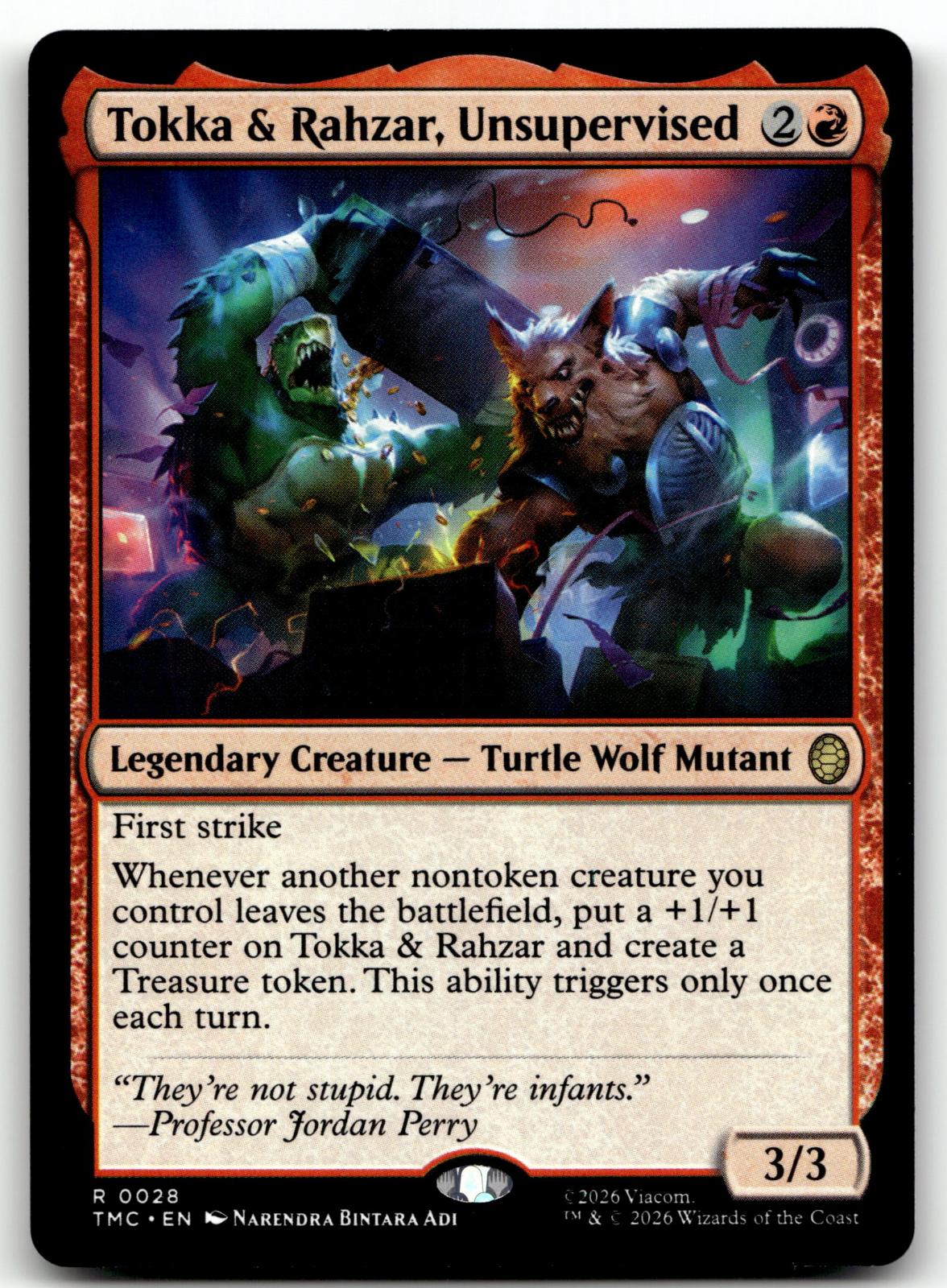 Tokka & Rahzar, Unsupervised 28 Commander: Teenage Mutant Ninja Turtles Magic: 