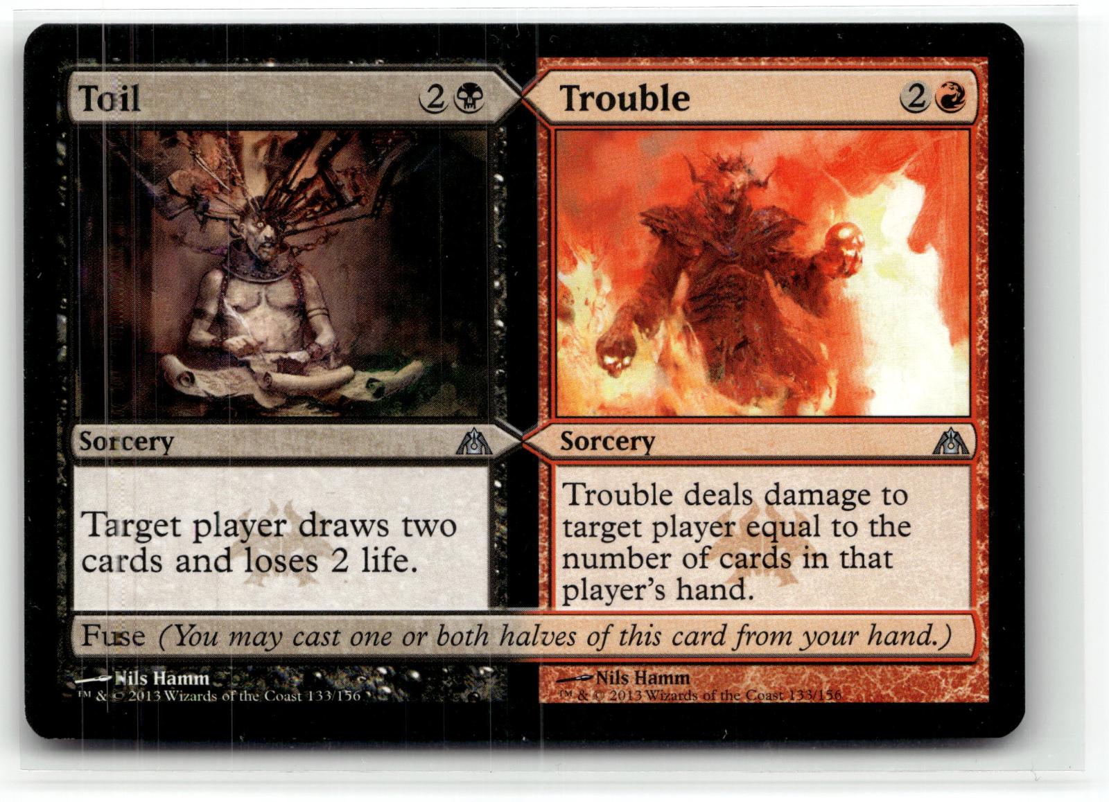 Toil // Trouble 133 Uncommon Dragon's Maze Magic: The Gathering Near Mint