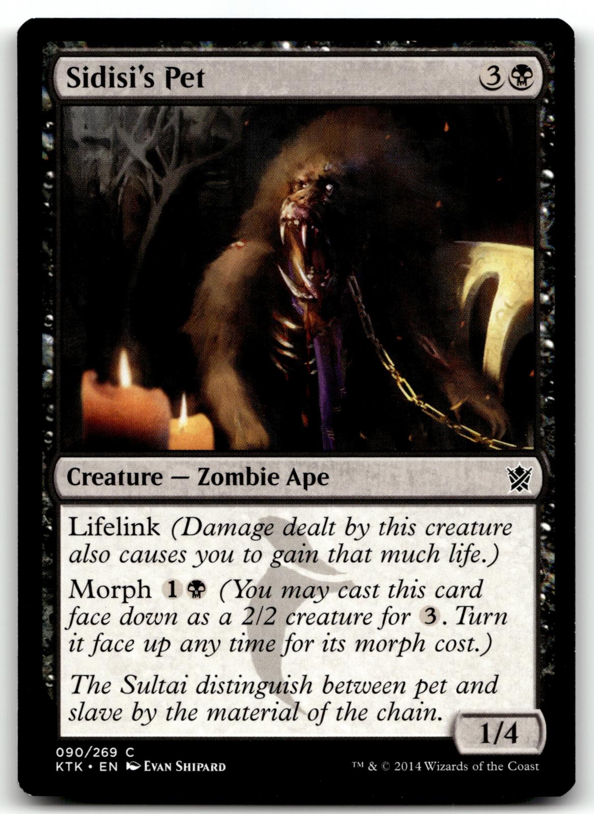 Sidisi's Pet 90 Common Khans of Tarkir Magic: The Gathering Near Mint