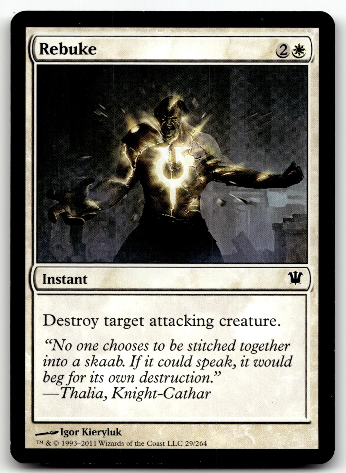 Rebuke 29 Common Innistrad Magic: The Gathering Near Mint