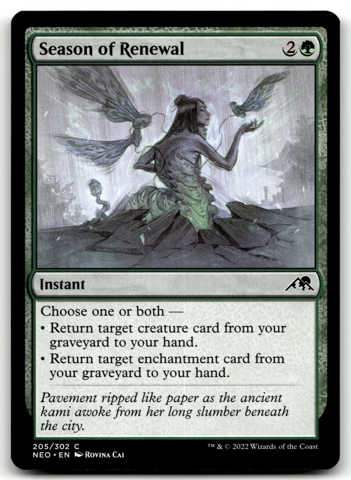 Season of Renewal 205 Common Kamigawa: Neon Dynasty Magic: The Gathering NM