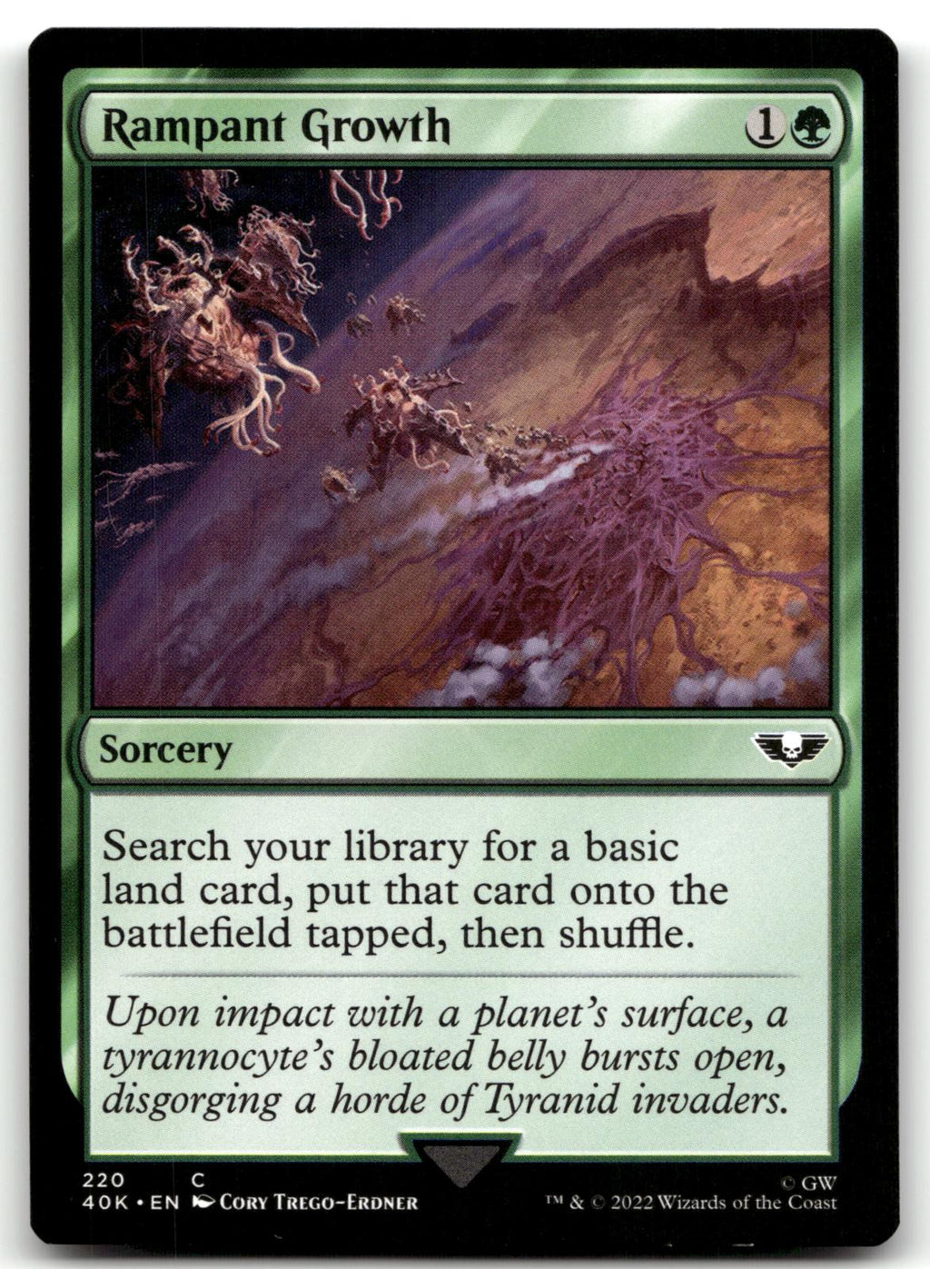 Rampant Growth 220 Universes Beyond: Warhammer 40,000 Magic: The Gathering NM