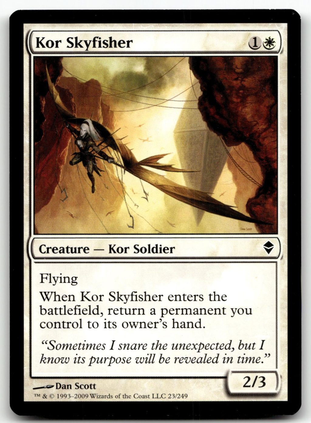 Kor Skyfisher 23 Common Zendikar Magic: The Gathering Near Mint