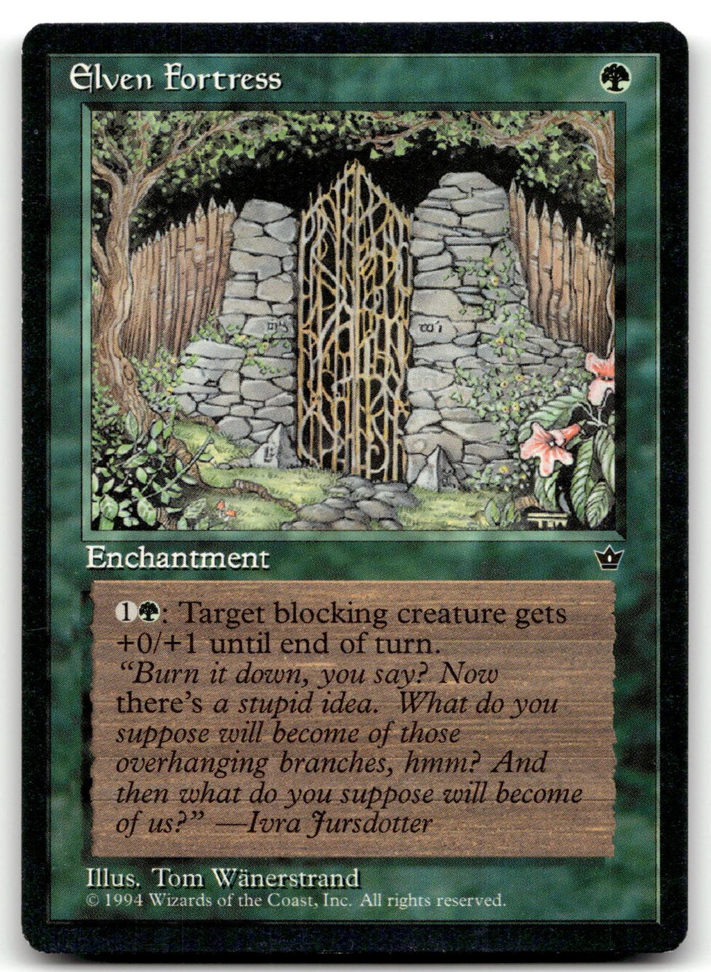 Elven Fortress (Wanerstrand) Common Fallen Empires Magic: The Gathering NM