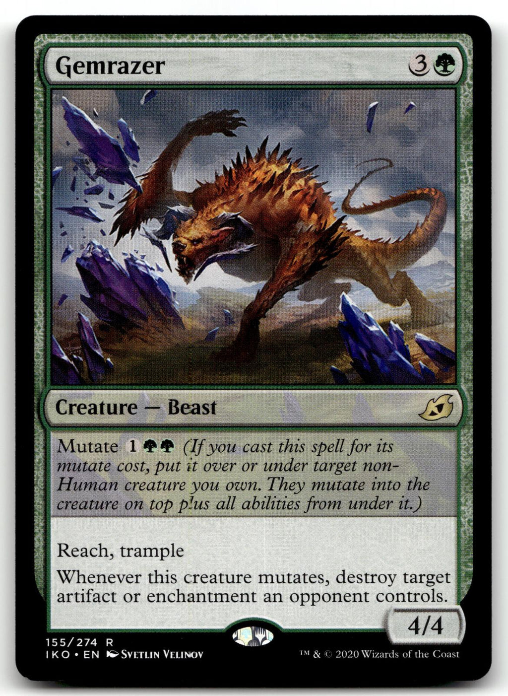 Gemrazer 155 Rare Ikoria: Lair of Behemoths Magic: The Gathering Near Mint