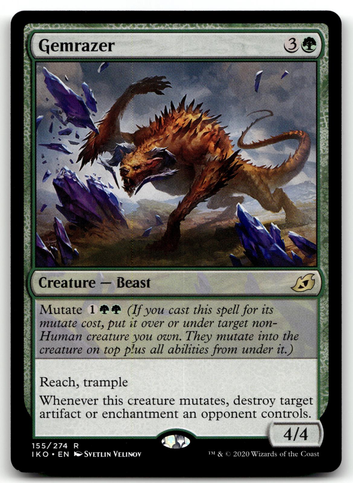 Gemrazer 155 Rare Ikoria: Lair of Behemoths Magic: The Gathering Near Mint