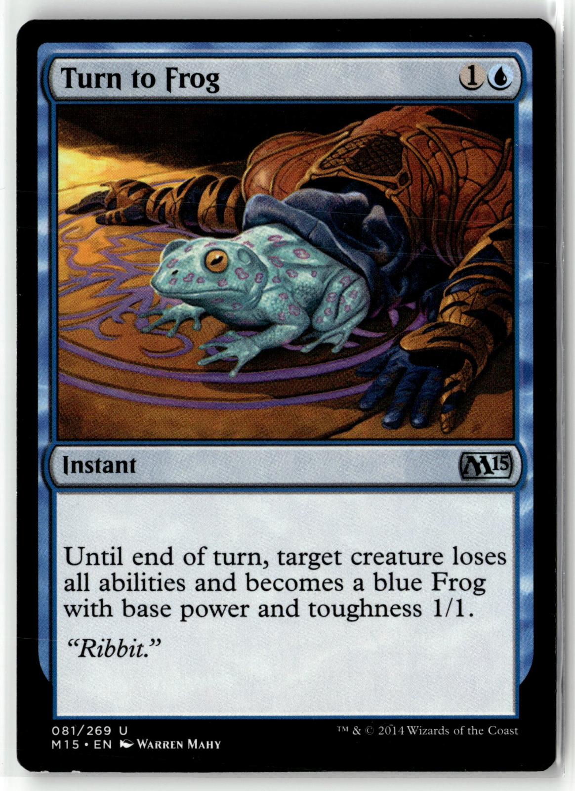 Turn to Frog 81 Uncommon Magic 2015 (M15) Magic: The Gathering Near Mint