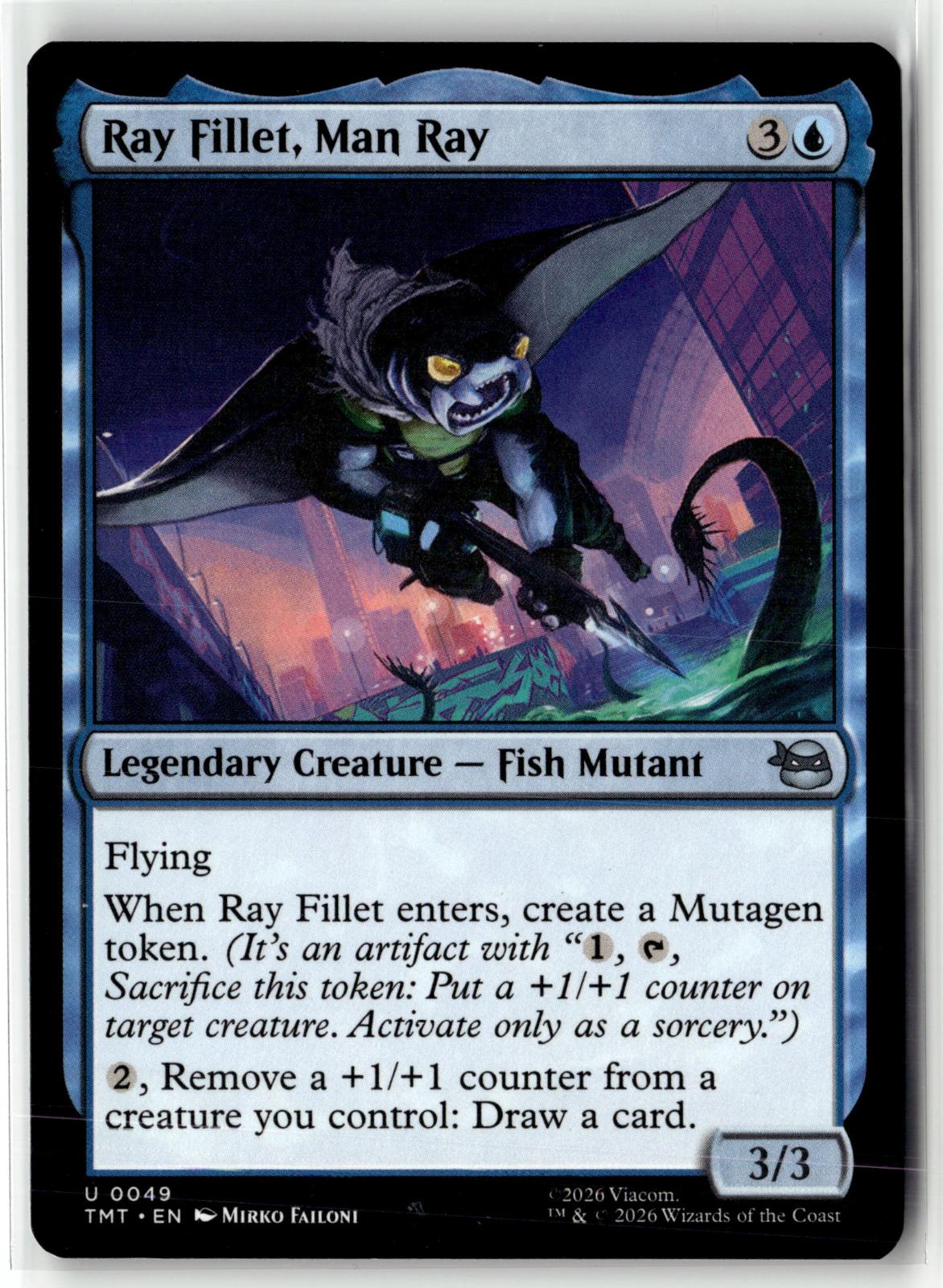 Ray Fillet, Man Ray 0049 Teenage Mutant Ninja Turtles Magic: The Gathering NM