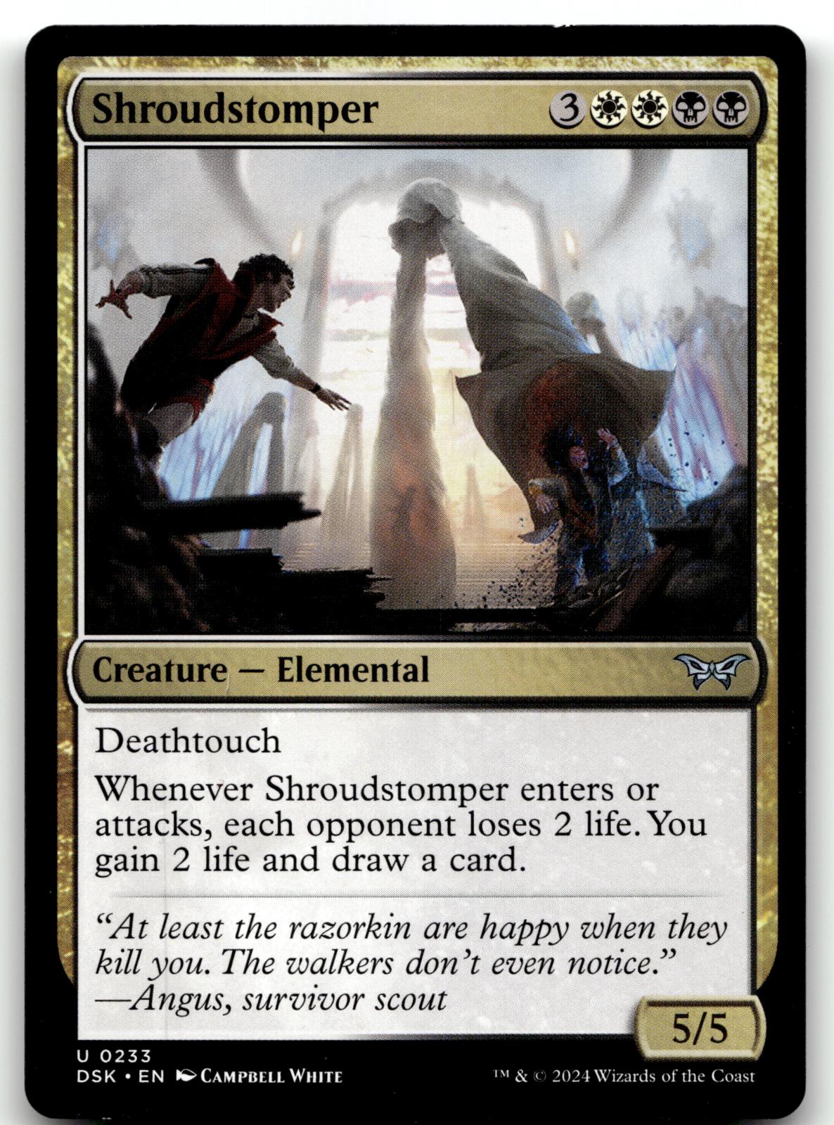 Shroudstomper 233 Uncommon Duskmourn: House of Horror Magic: The Gathering NM