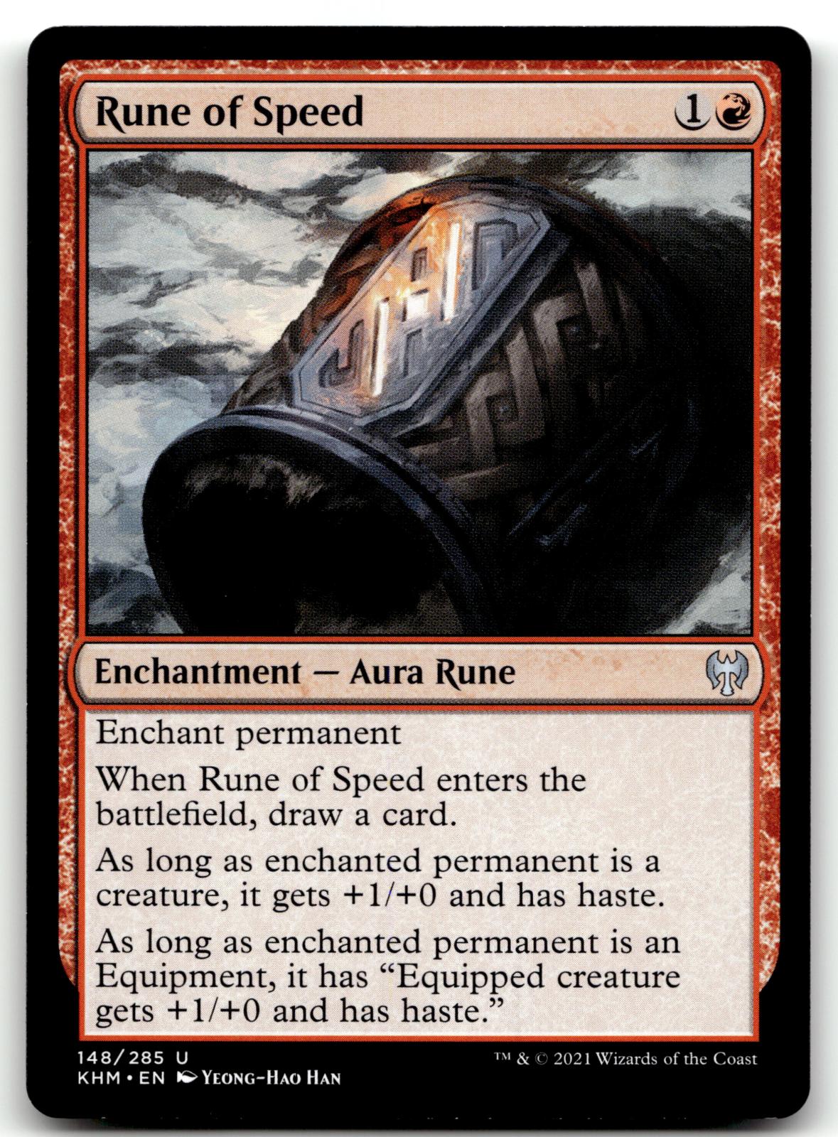 Rune of Speed 148 Uncommon Kaldheim Magic: The Gathering Near Mint