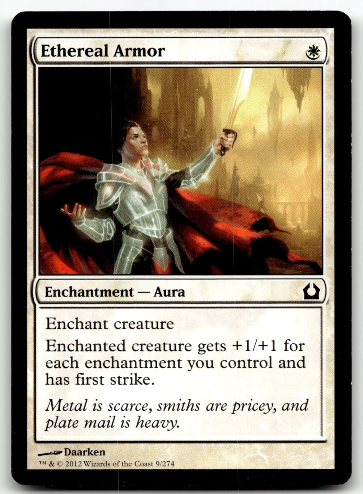 Ethereal Armor 9 Common Return to Ravnica Magic: The Gathering Near Mint
