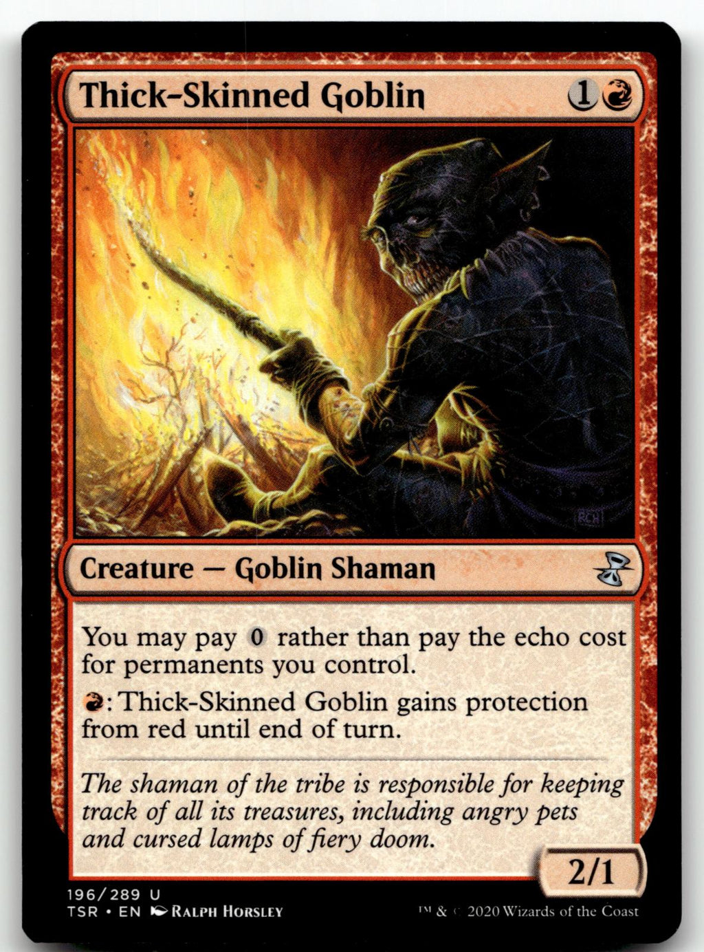 Thick-Skinned Goblin 196 Time Spiral: Remastered Magic: The Gathering NM