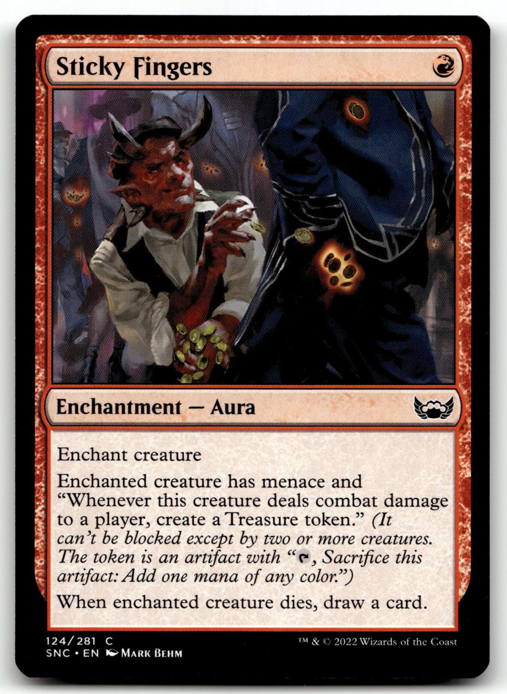 Sticky Fingers 124 Common Streets of New Capenna Magic: The Gathering Near Mint