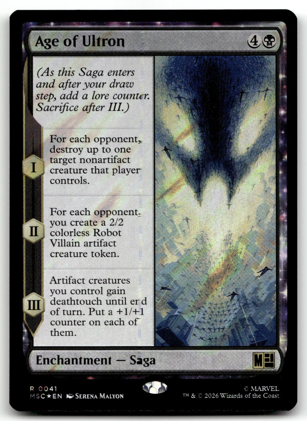Age of Ultron 41 Rare Commander: Marvel Super Heroes Magic: The Gathering NM