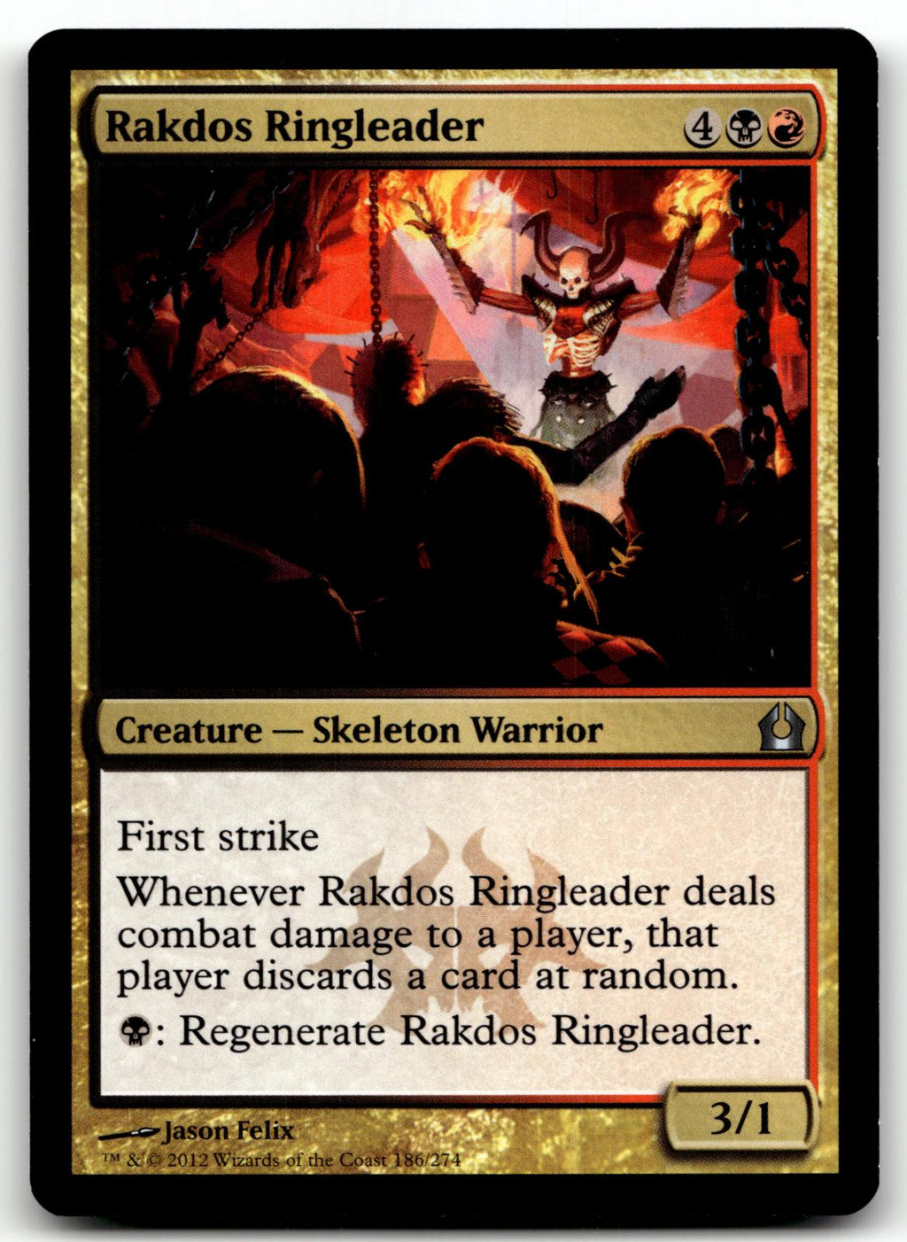 Rakdos Ringleader 186 Uncommon Return to Ravnica Magic: The Gathering Near Mint