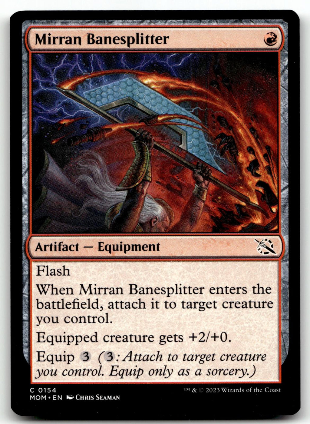 Mirran Banesplitter 154 Common March of the Machine Magic: The Gathering NM