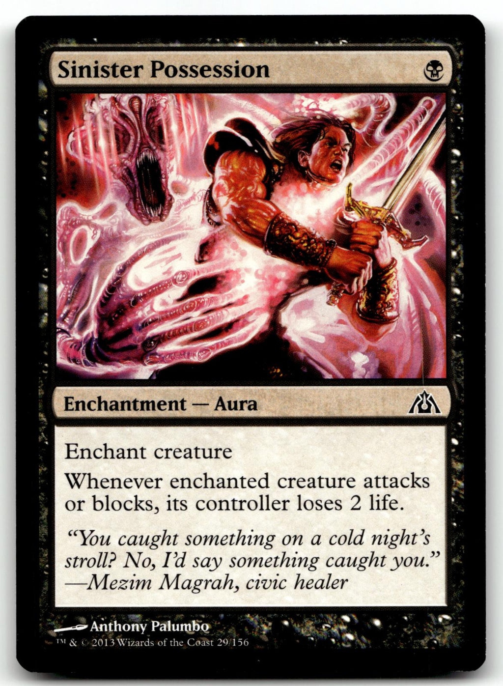 Sinister Possession 29 Common Dragon's Maze Magic: The Gathering Near Mint