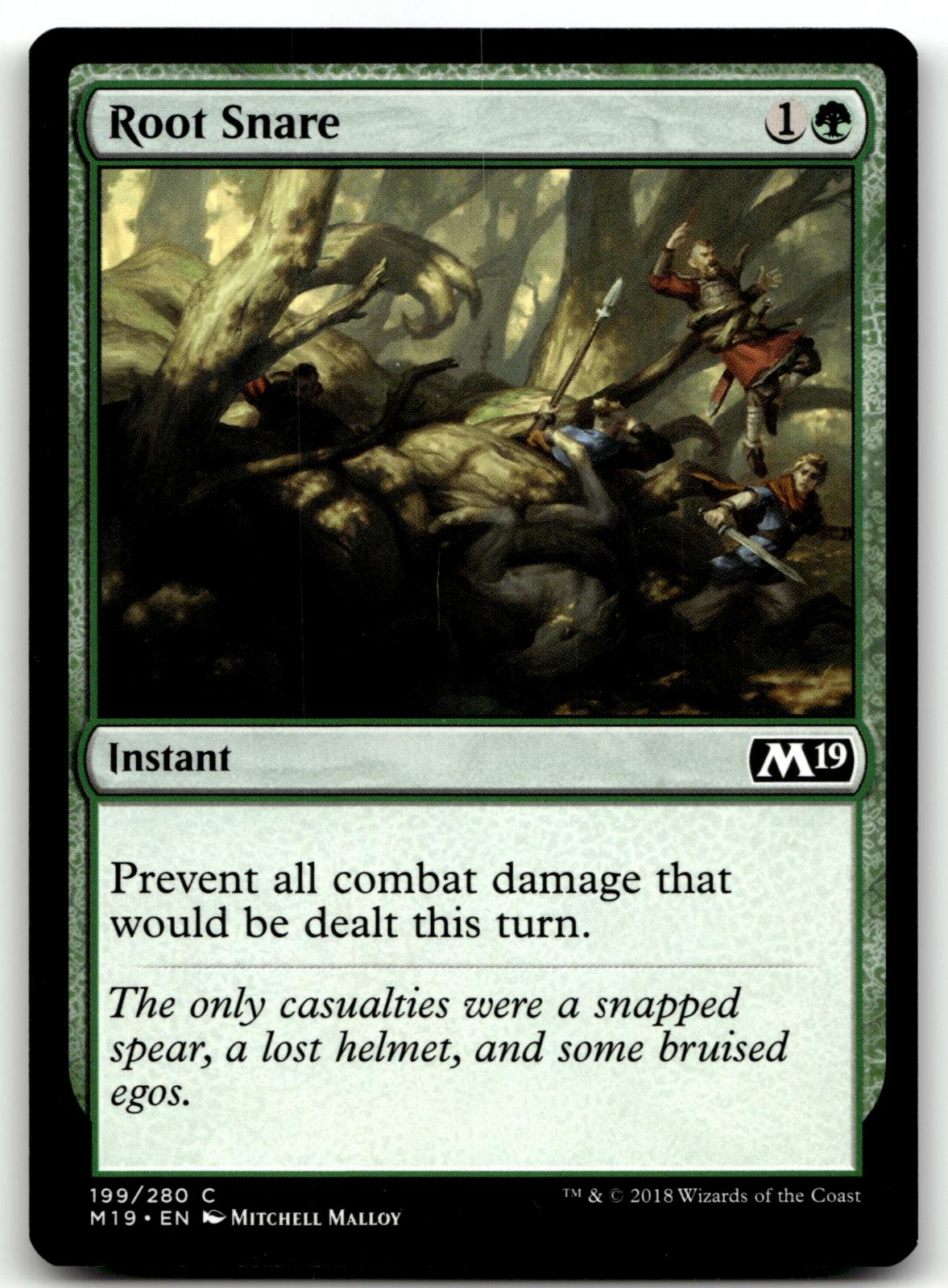 Root Snare 199 Common Core Set 2019 Magic: The Gathering Near Mint