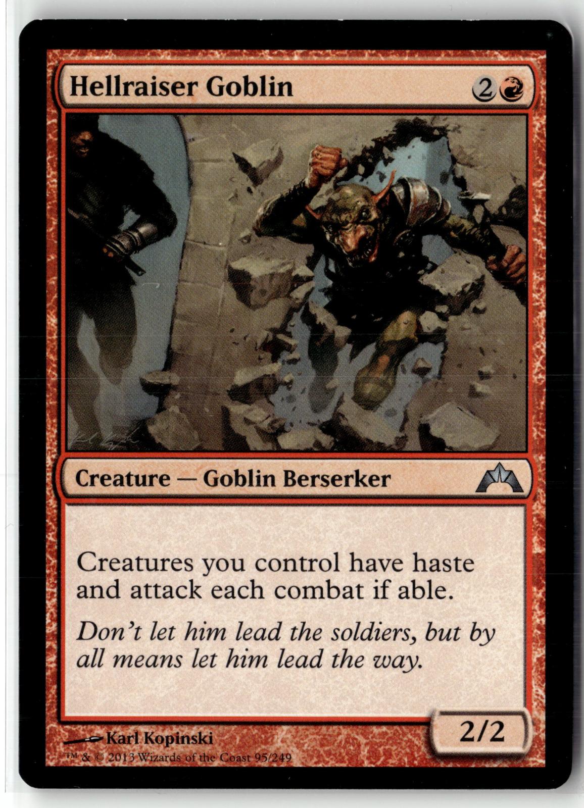 Hellraiser Goblin 95 Uncommon Gatecrash Magic: The Gathering Near Mint