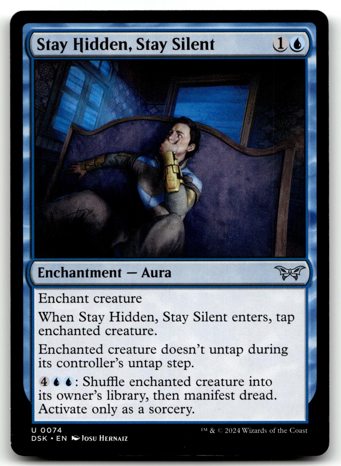 Stay Hidden, Stay Silent (0074) 74 Duskmourn: House of Horror Magic: The Gathering NM