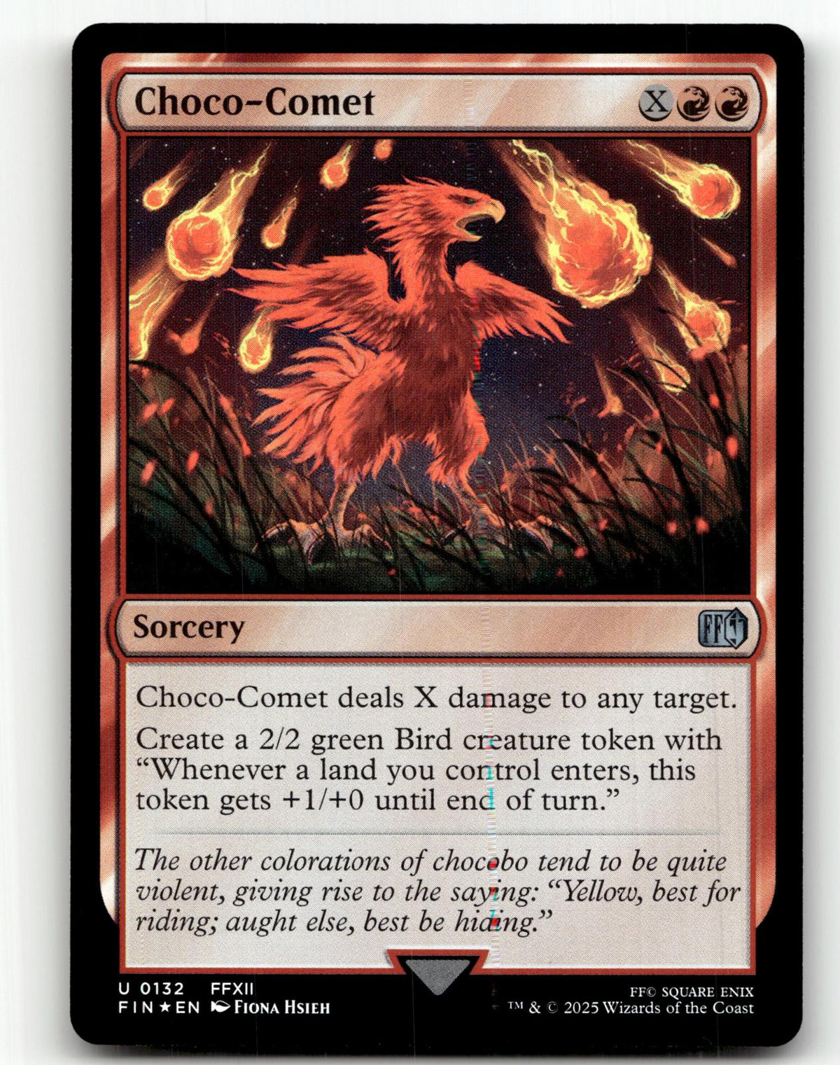 Choco-Comet 132 Uncommon FINAL FANTASY Magic: The Gathering Foil Near Mint