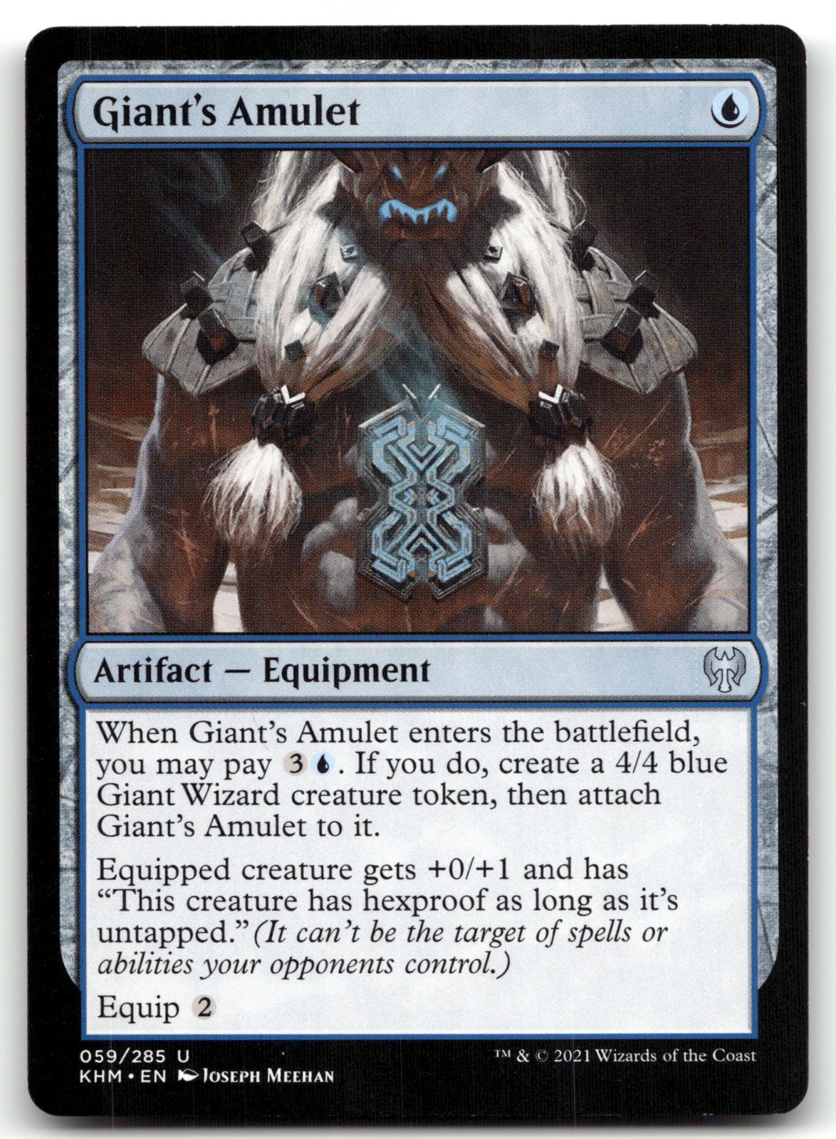 Giant's Amulet 59 Uncommon Kaldheim Magic: The Gathering Near Mint