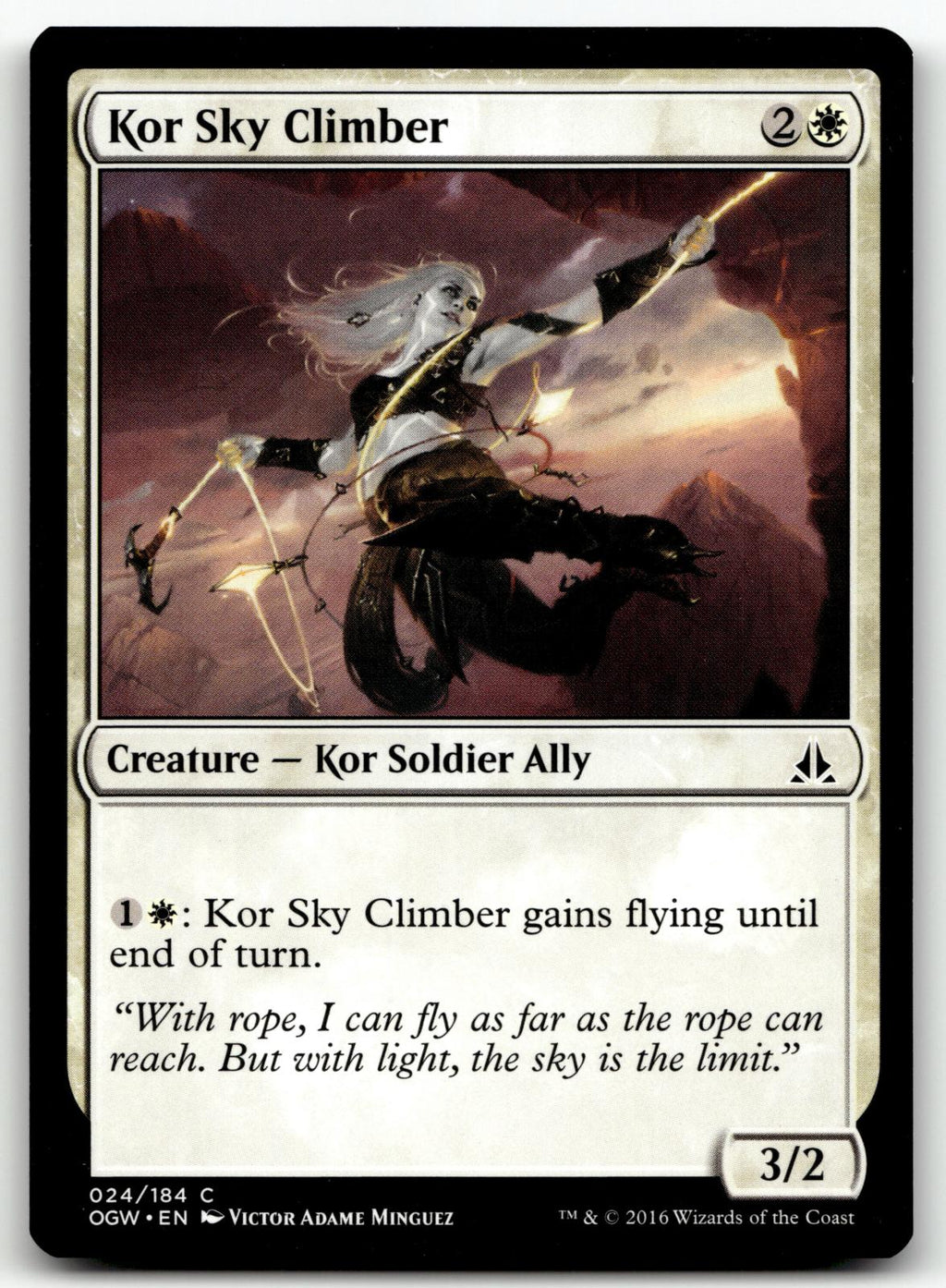 Kor Sky Climber 24 Common Oath of the Gatewatch Magic: The Gathering Near Mint