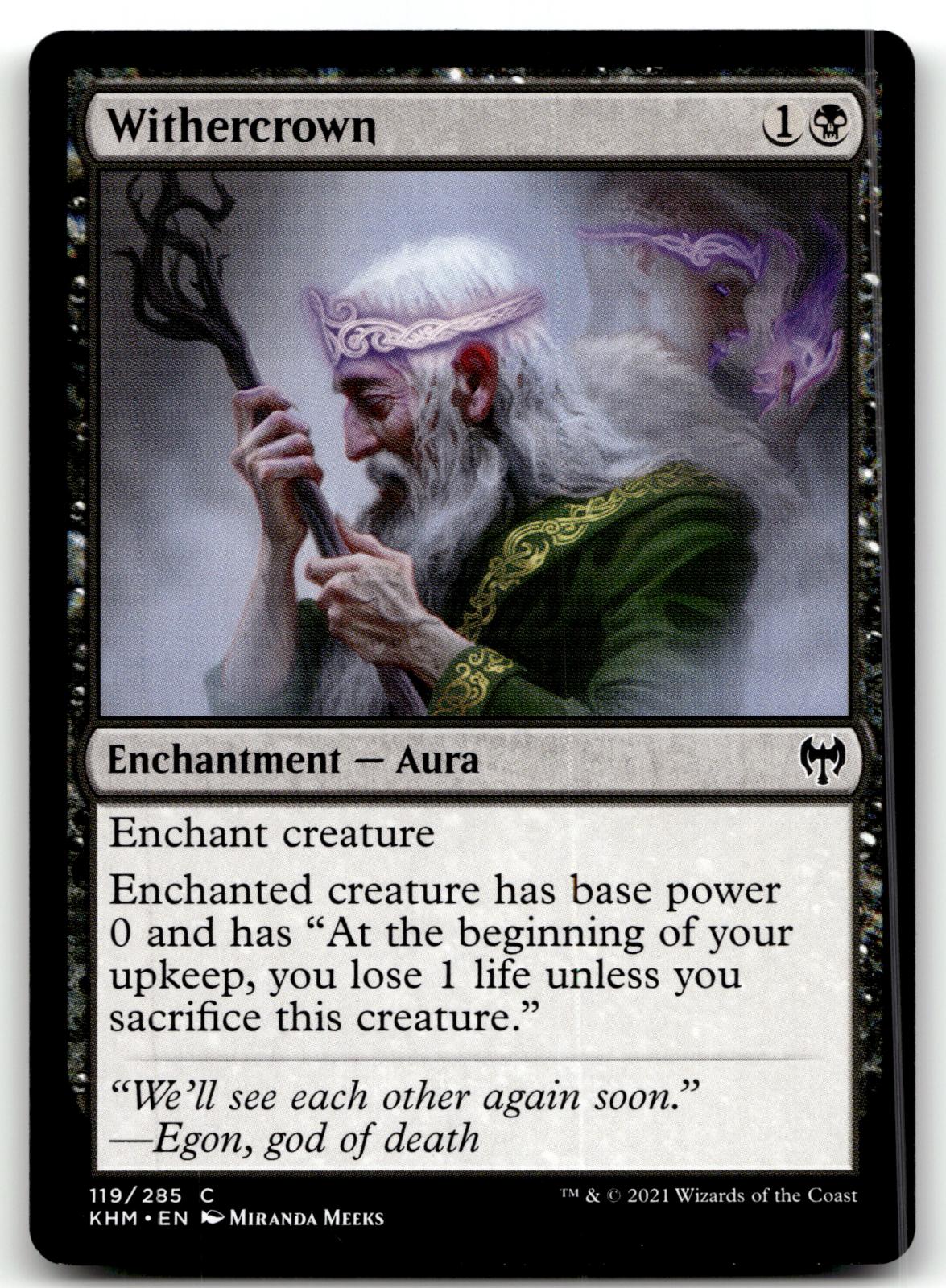 Withercrown 119 Common Kaldheim Magic: The Gathering Near Mint