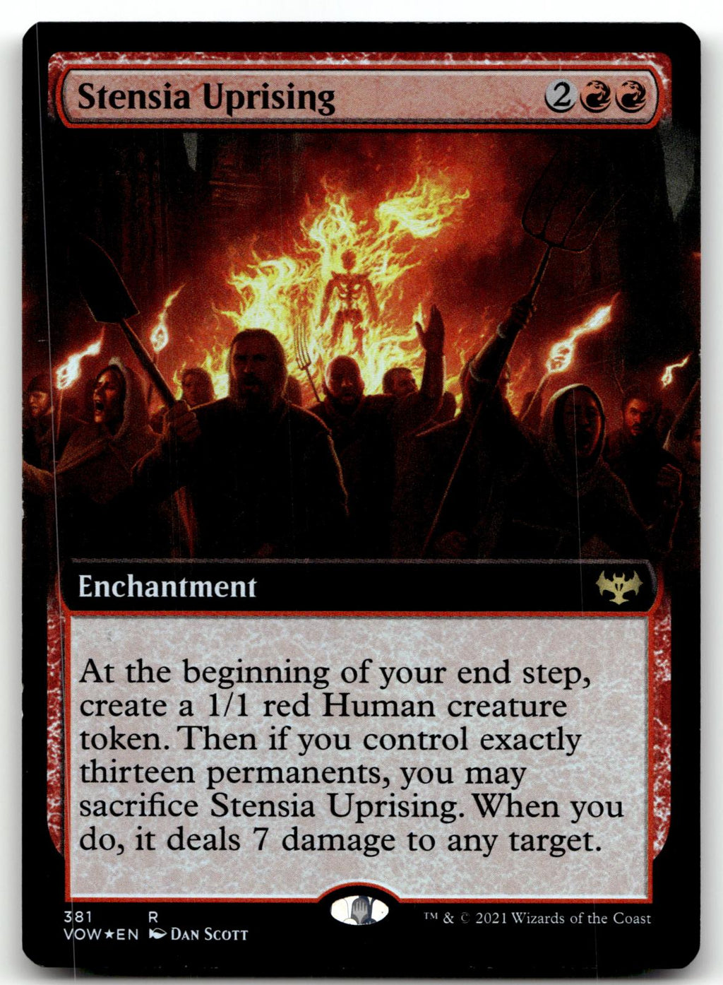 Stensia Uprising (Extended Art) 381 Innistrad: Crimson Vow Magic: The Gathering Foil NM