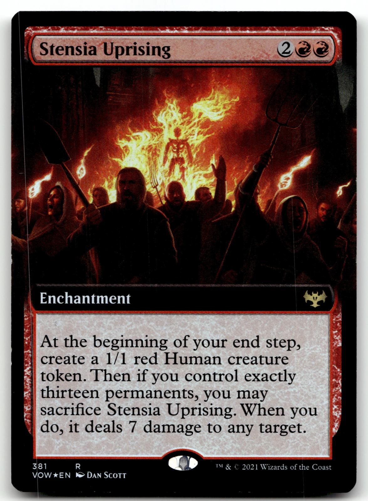 Stensia Uprising (Extended Art) 381 Innistrad: Crimson Vow Magic: The Gathering Foil NM