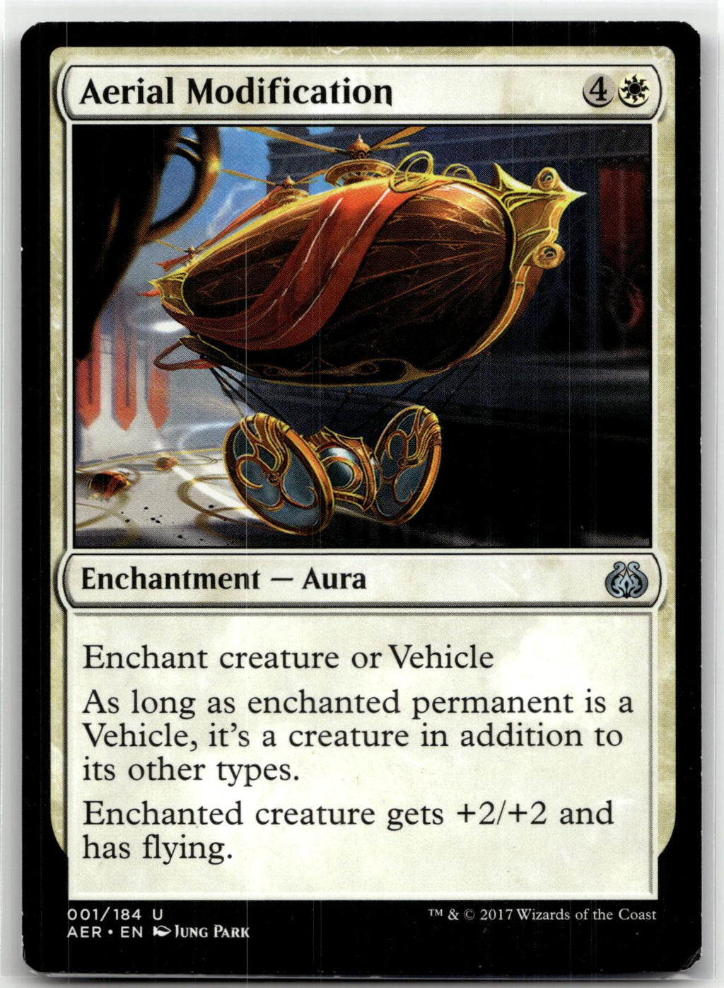 Aerial Modification 1 Uncommon Aether Revolt Magic: The Gathering Near Mint