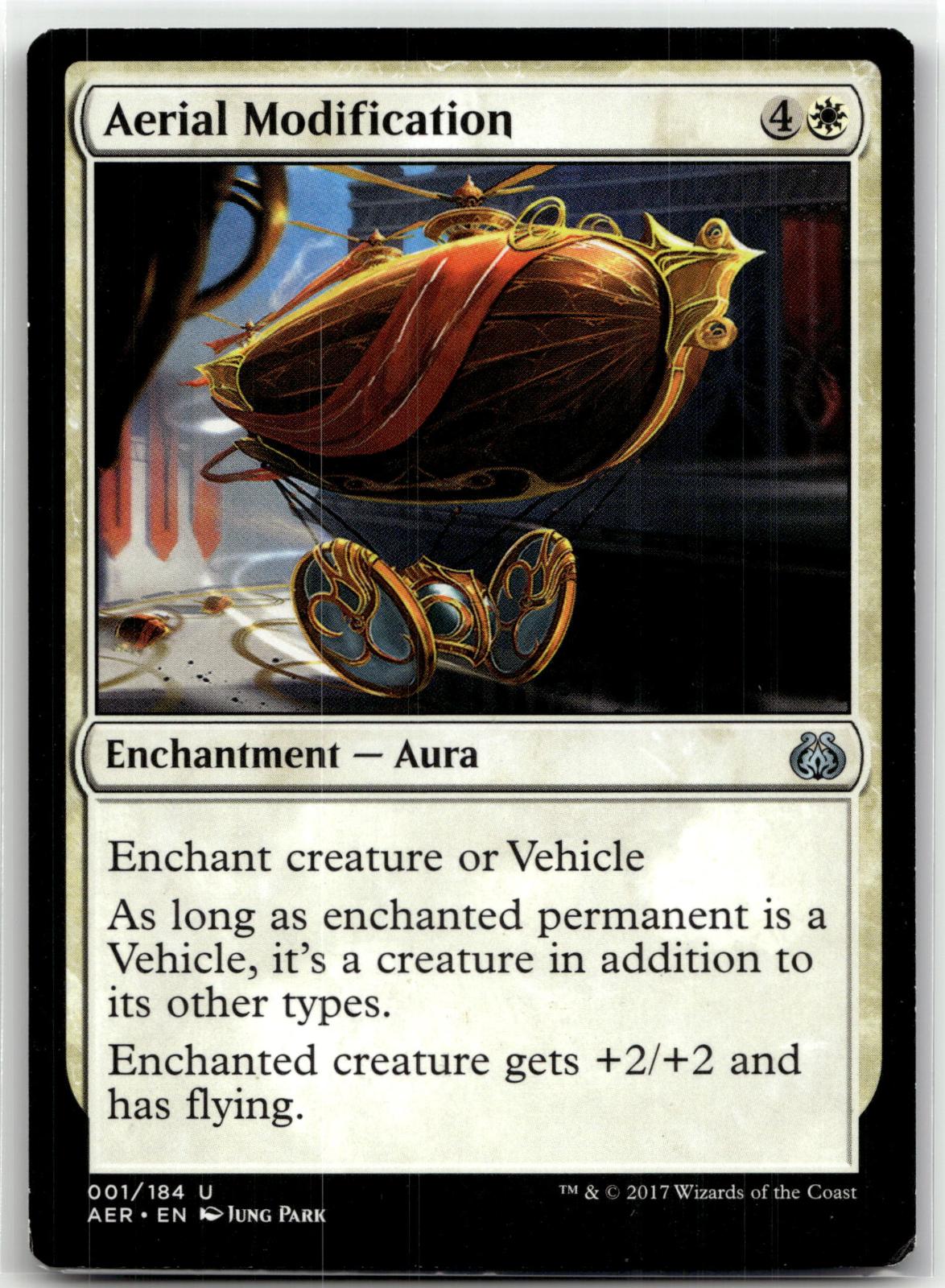Aerial Modification 1 Uncommon Aether Revolt Magic: The Gathering Near Mint