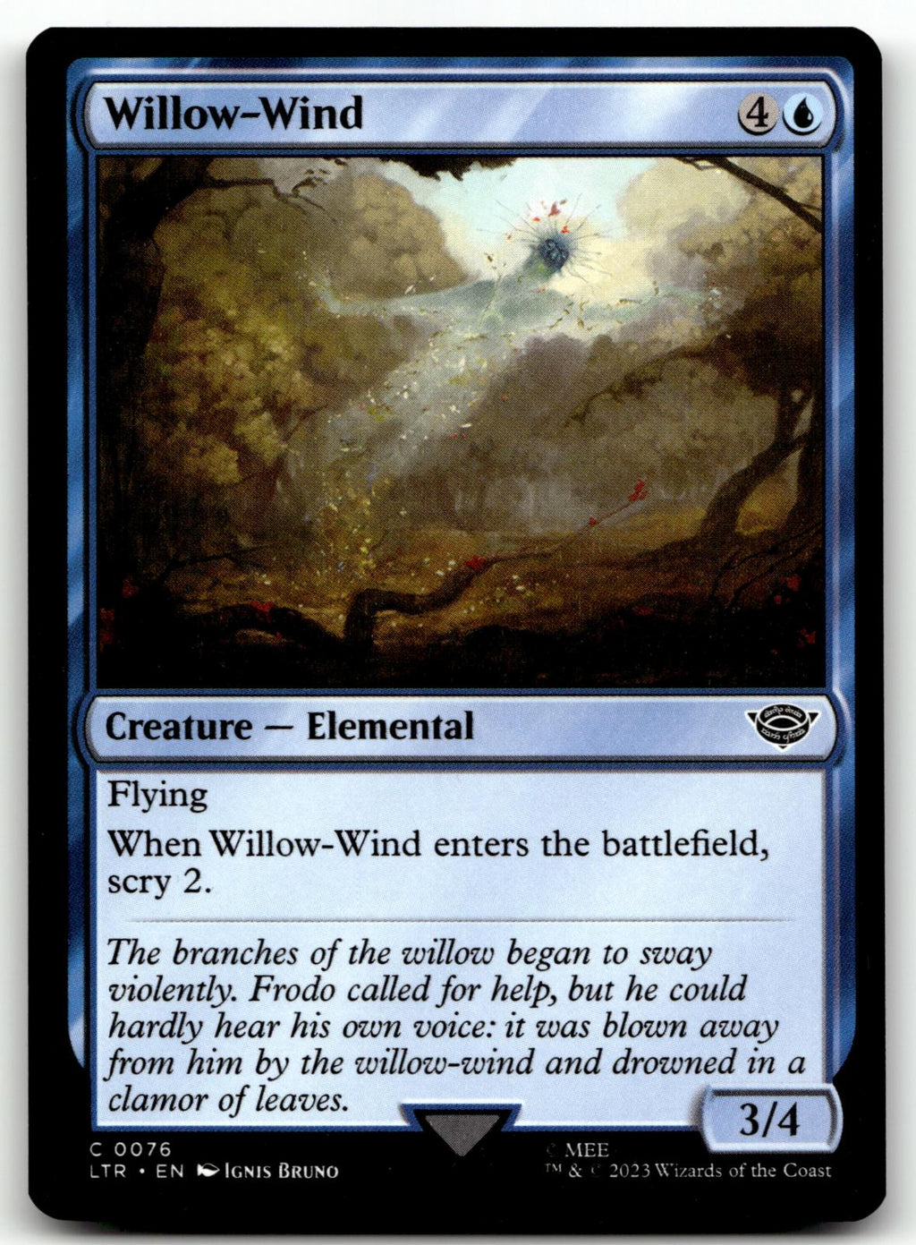 Willow-Wind 76 Universes Beyond: The Lord of the Rings: Tales of Middle-earth Magic: The Gathering NM