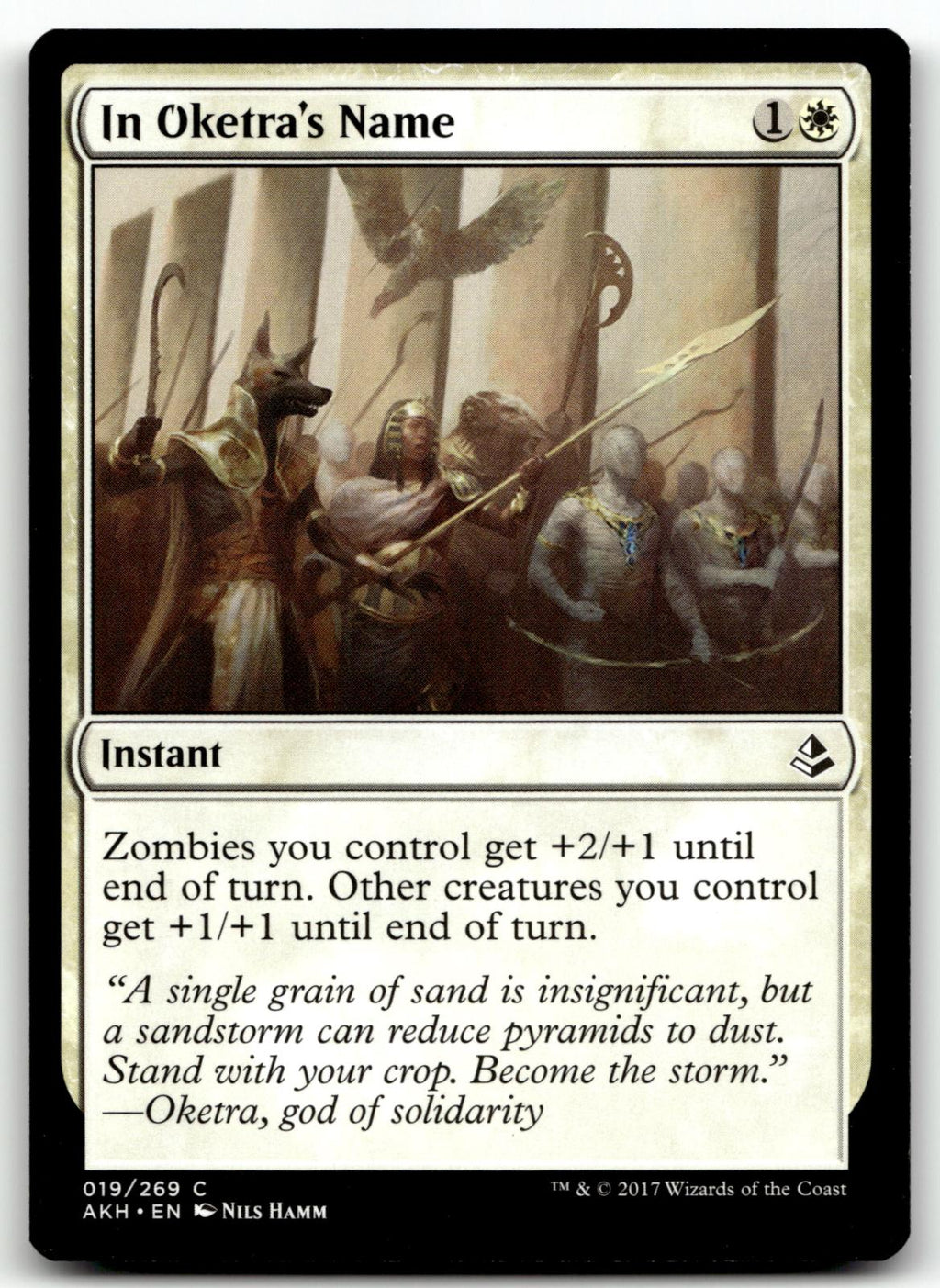 In Oketra's Name 19 Common Amonkhet Magic: The Gathering Near Mint