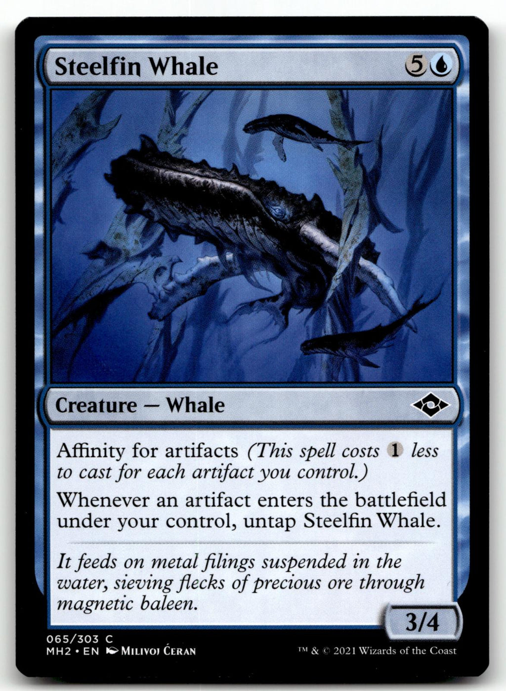Steelfin Whale 65 Common Modern Horizons 2 Magic: The Gathering Near Mint
