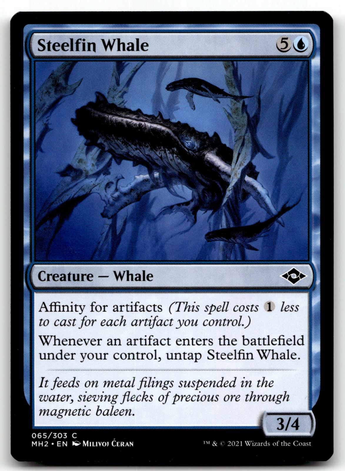 Steelfin Whale 65 Common Modern Horizons 2 Magic: The Gathering Near Mint