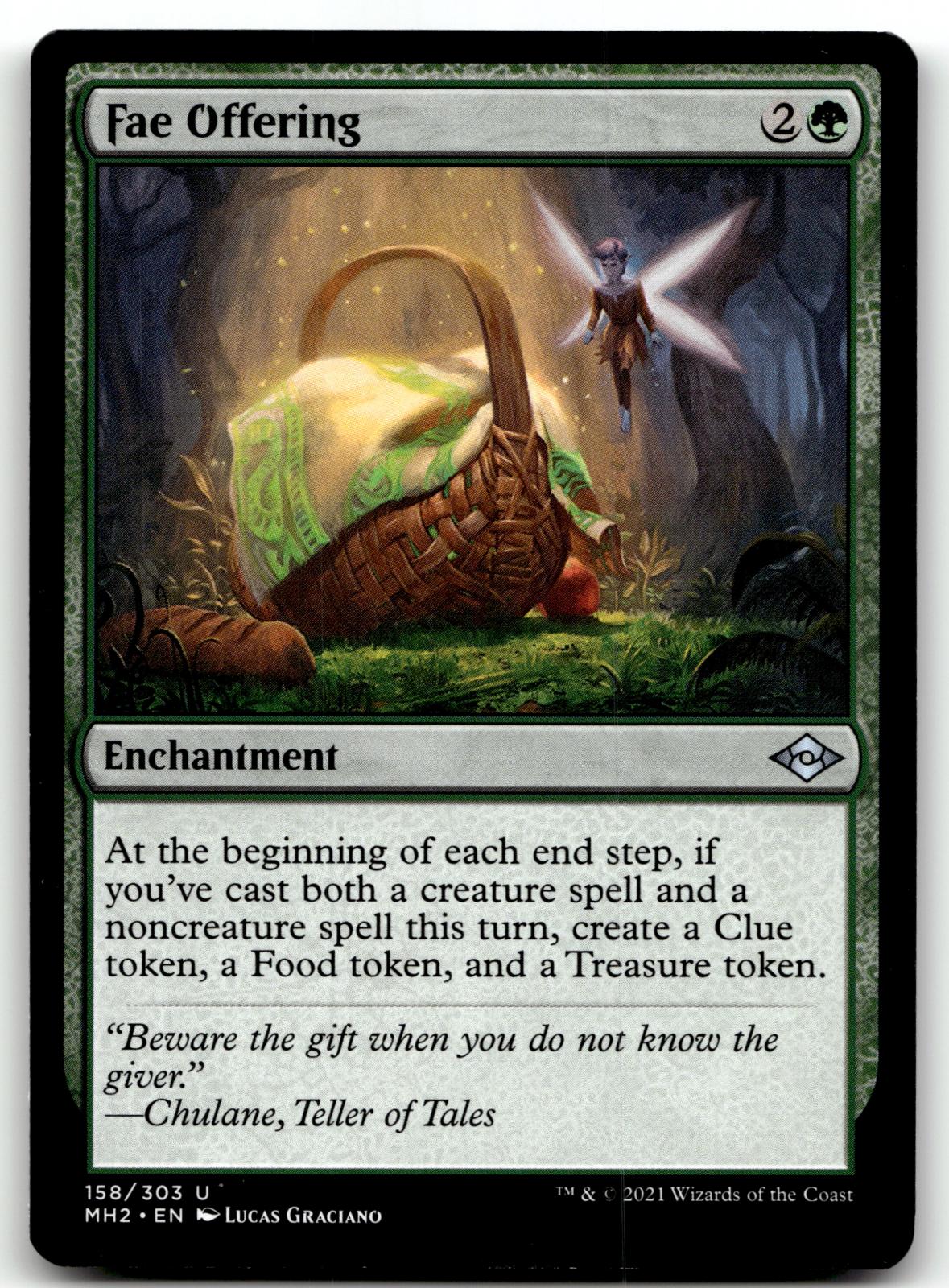 Fae Offering 158 Uncommon Modern Horizons 2 Magic: The Gathering Near Mint
