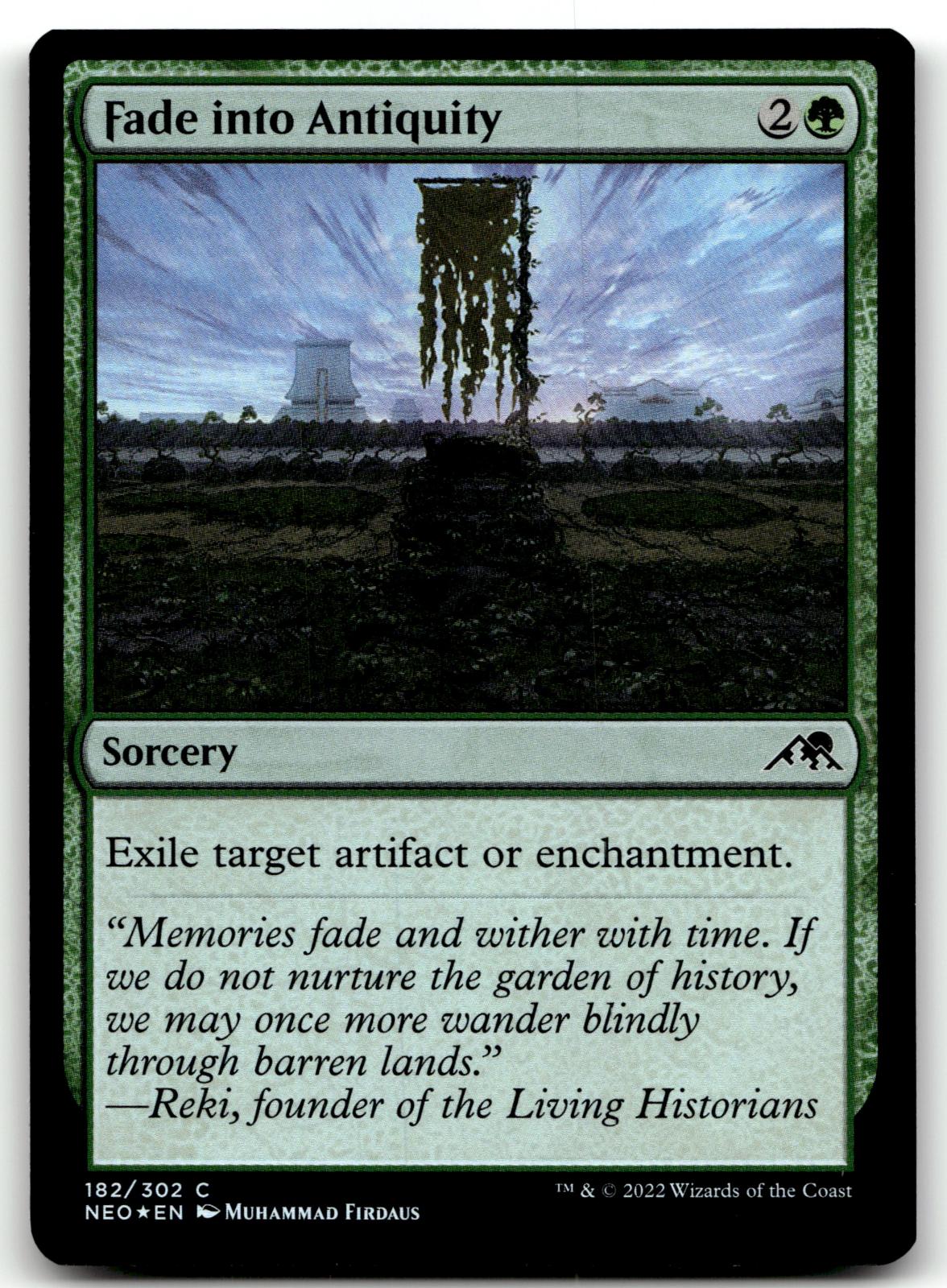 Fade into Antiquity 182 Kamigawa: Neon Dynasty Magic: The Gathering Foil NM