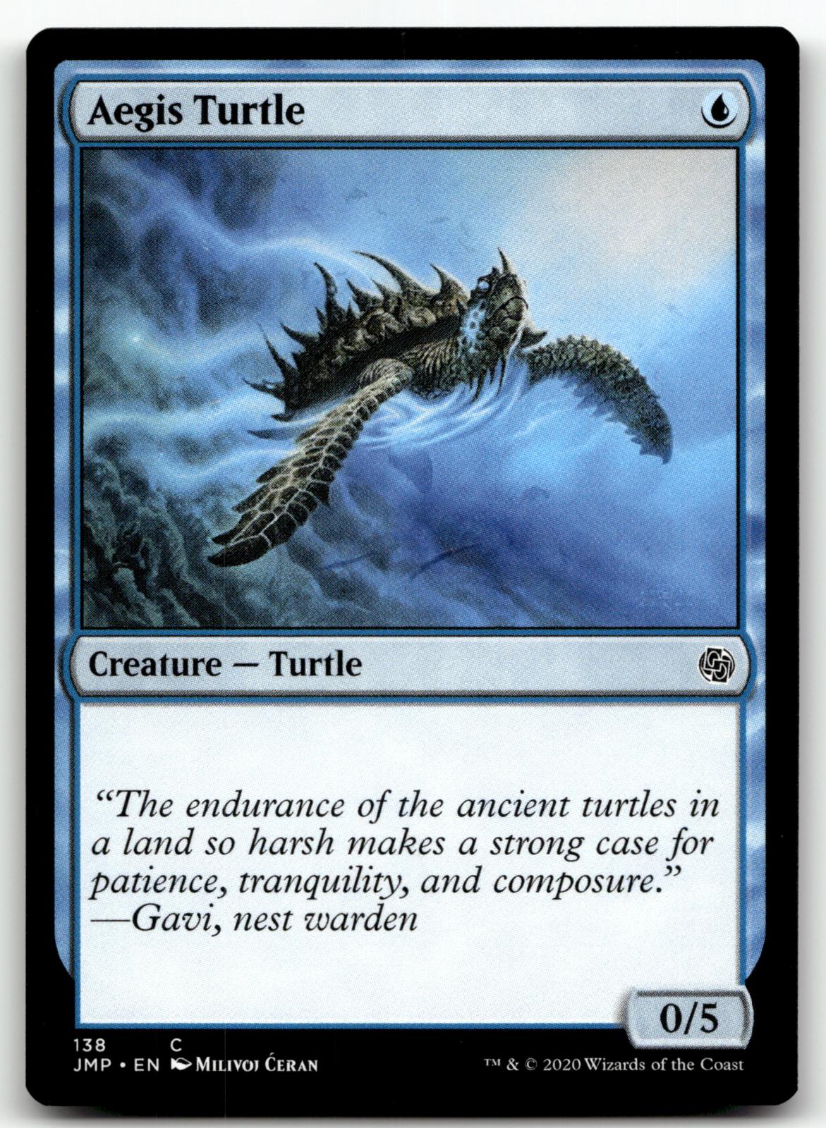 Aegis Turtle 138 Common Jumpstart Magic: The Gathering Near Mint