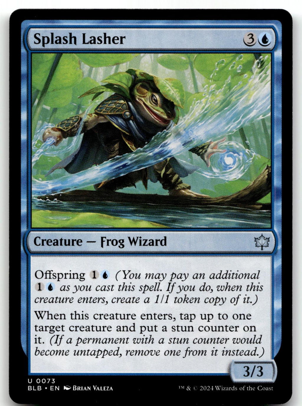 Splash Lasher 73 Uncommon Bloomburrow Magic: The Gathering Near Mint