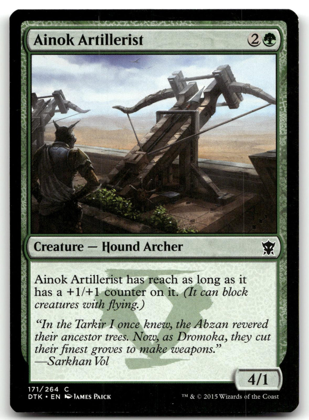Ainok Artillerist 171 Common Dragons of Tarkir Magic: The Gathering Near Mint