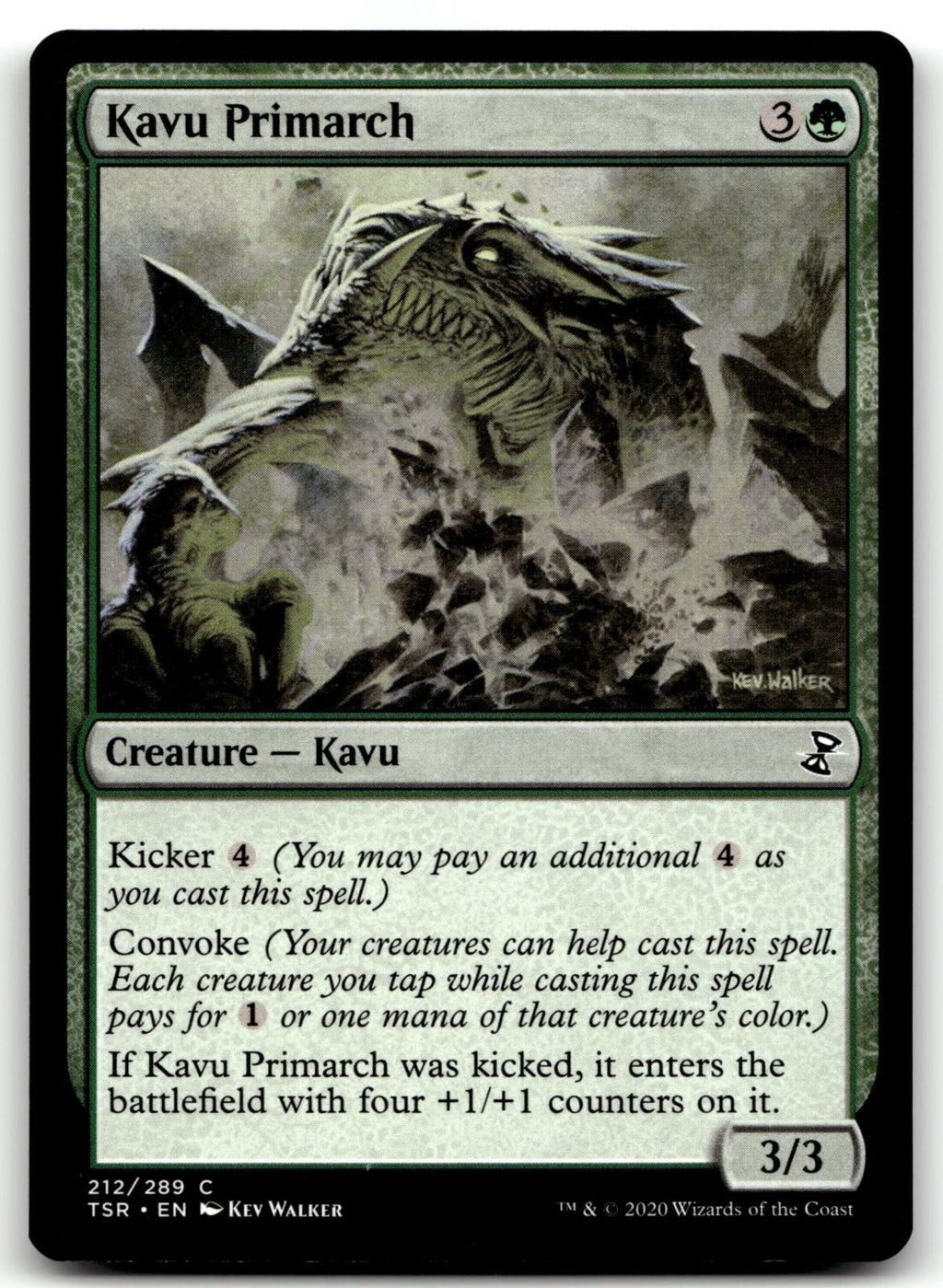 Kavu Primarch 212 Common Time Spiral: Remastered Magic: The Gathering Near Mint