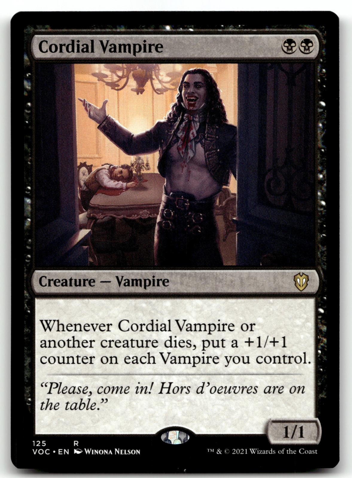 Cordial Vampire 125 Commander: Innistrad: Crimson Vow Magic: The Gathering NM