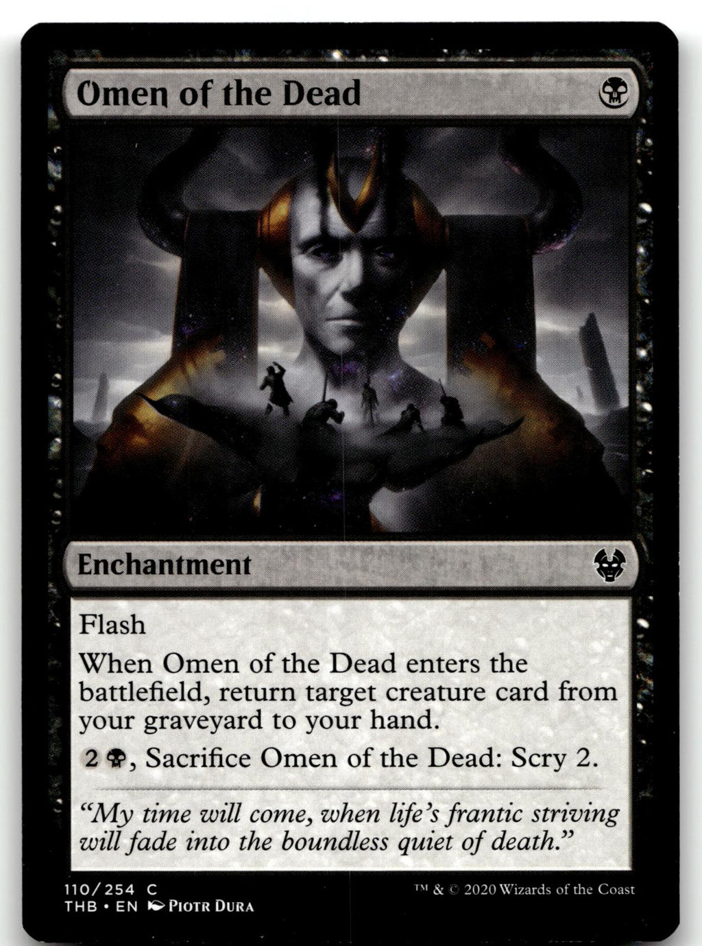 Omen of the Dead 110 Common Theros Beyond Death Magic: The Gathering Near Mint