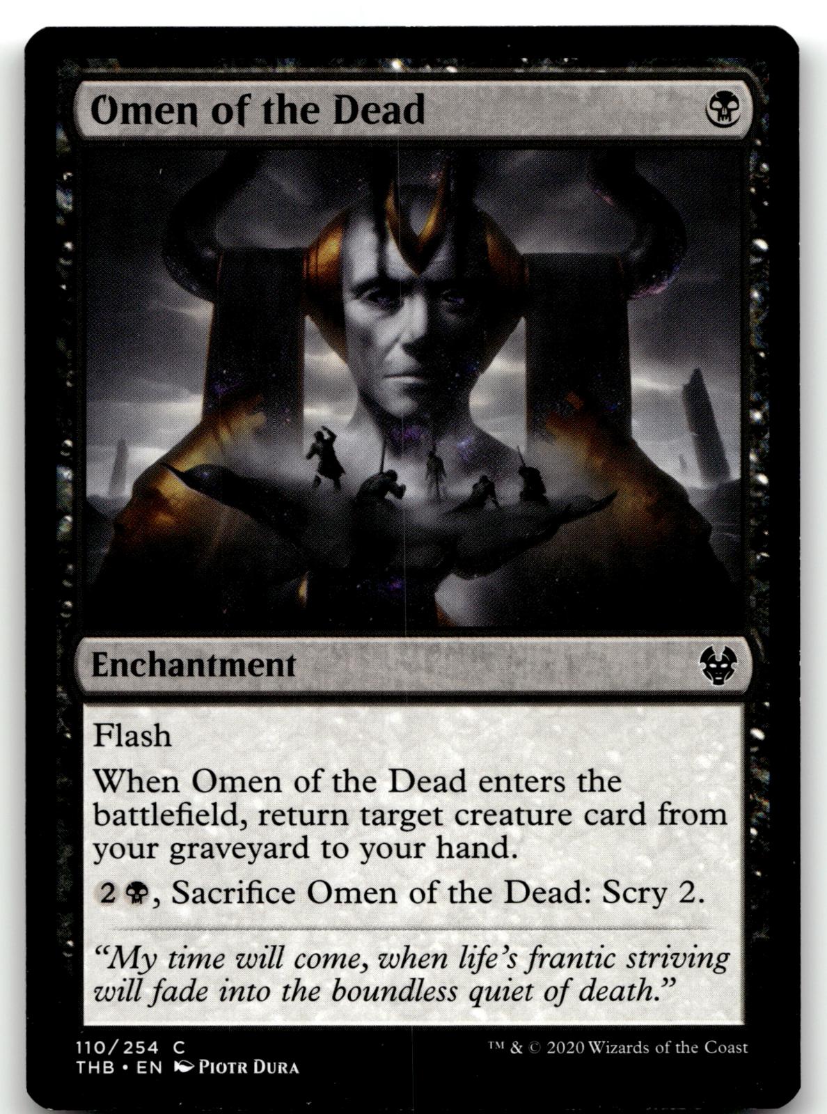 Omen of the Dead 110 Common Theros Beyond Death Magic: The Gathering Near Mint