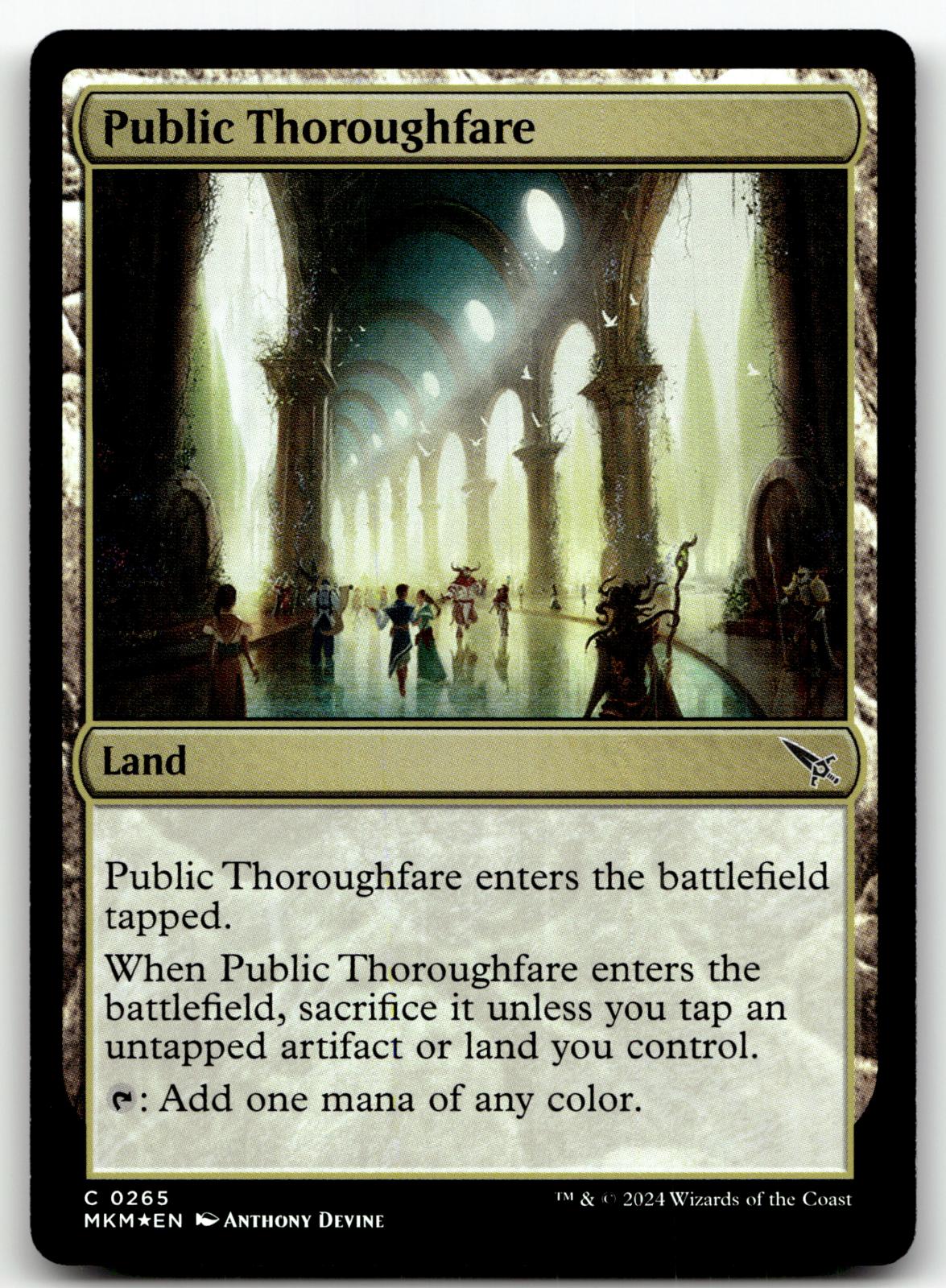 Public Thoroughfare 265 Murders at Karlov Manor Magic: The Gathering Foil NM
