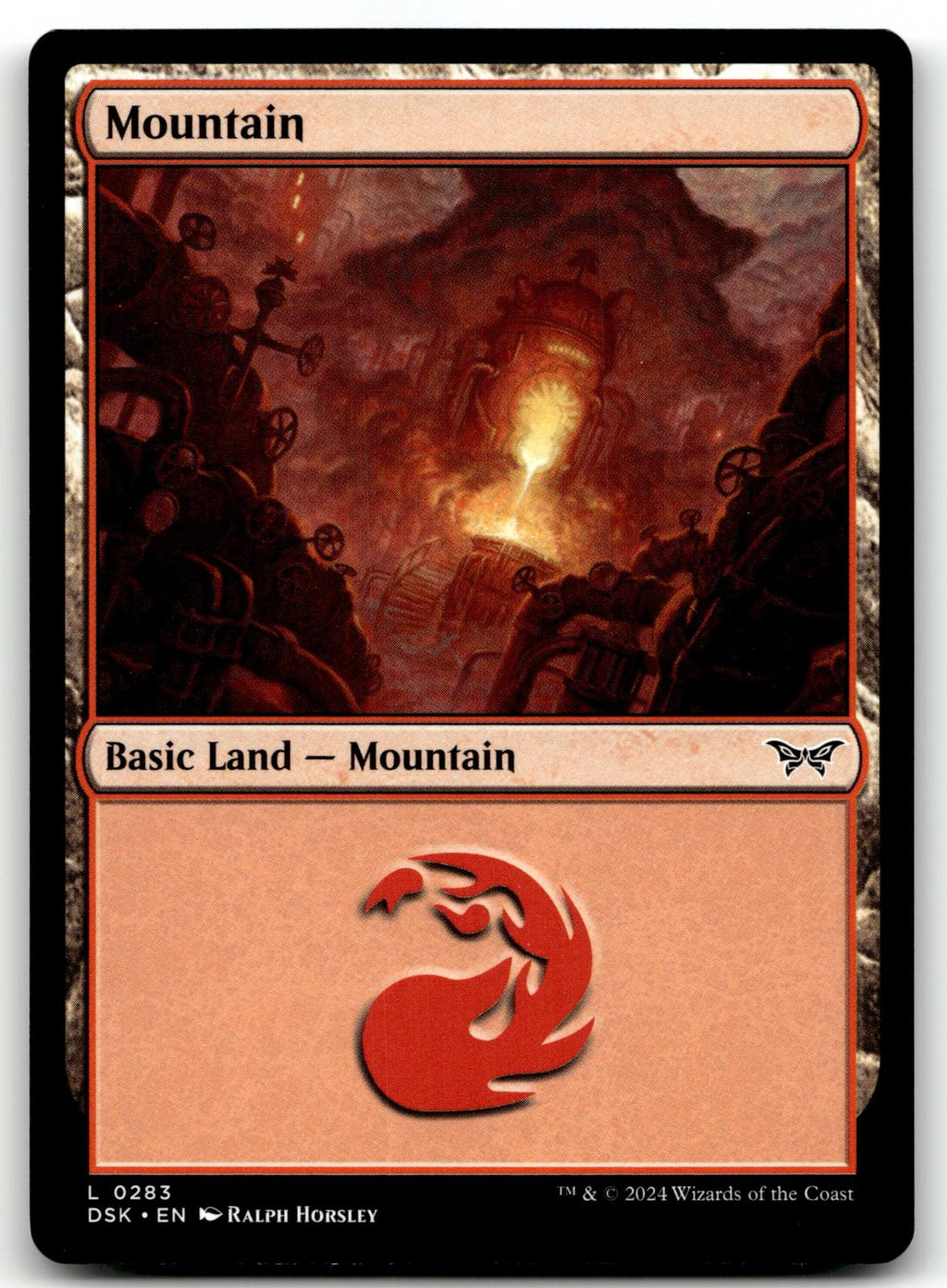Mountain (0283) 283 Land Duskmourn: House of Horror Magic: The Gathering NM