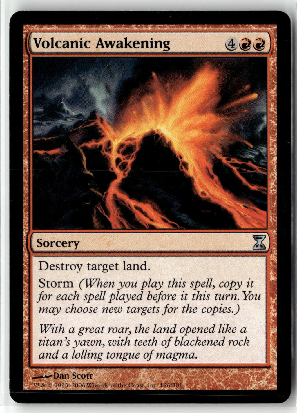 Volcanic Awakening 186 Uncommon Time Spiral Magic: The Gathering Near Mint
